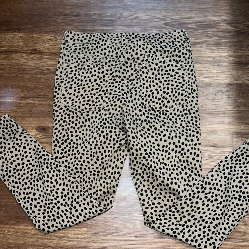 J Crew Leopard Toothpick Skinny Jeans Size 28